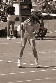 Tennis Court Prints: Ilie Nastase Loses Temper on Court