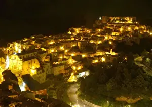 Ragusa Prints: Illuminated city at night