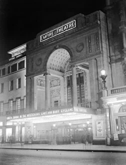 Images Dated 2nd December 2019: Illuminated exterior Empire Theatre, Leicester Square