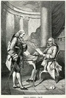 Finance Minister Prints: Illus/A R J Turgot Being Dismissed