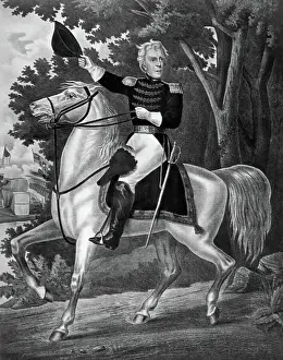Illus/Andrew Jackson On Horseback