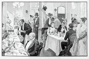 Late Prints: Illus/Boulevard Restaurant In Paris