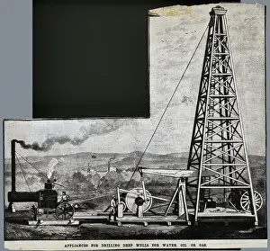 Illus. Of Early Well Drilling Machinery