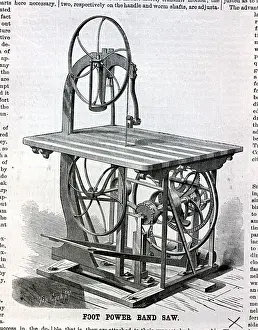 Feet Prints: Illus. Of Foot-Powered Saw