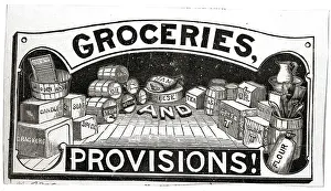 Groceries Prints: Illus/Grocery Products And Provisions