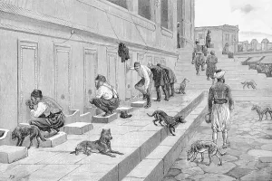 Muslim Prints: Illus/Muslims Preparing for Prayer