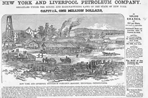 Petroleum Prints: Illus. Of Oil Refinery, 1865