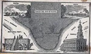 Planning Prints: Illus. Showing City Plan & Landmarks