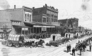 Illus.; Stagecoaches Leaving Town