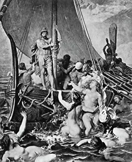 Siren Prints: Illus. of Ulysses Resisting the Sirens