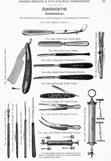Surgery Prints: Illus. of Various Surgical Instruments