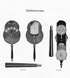 Binoculars Prints: Illus. Of Several Views Of Ophthalmoscope