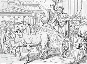 Athens Prints: Illus.;Peisistratus Riding W/Athena