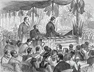 Centennial Prints: Illus.Richard H. Lee Reading On Stand
