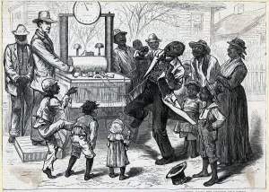 Stereotypes Prints: Illust.; African Ams And Electricity