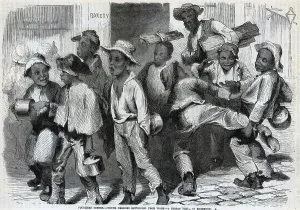 Stereotypes Prints: Illust.; African Ams Returning From Work