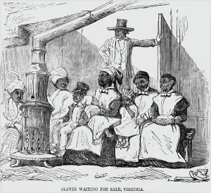 On Sale Prints: Illust. Slaves Waiting For Sale