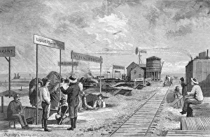 Shelter Prints: Illust.; Trading Post In Depression Vill