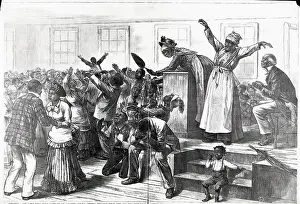 Stereotypes Prints: Illust.Of Black Church Ceremony;New Year