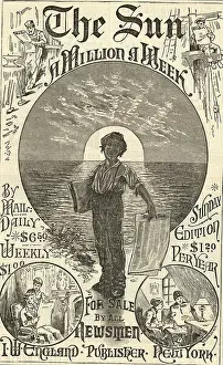 Illustrated Advertisement for The Sun Newspaper