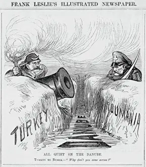 Illustrated European Political Cartoon