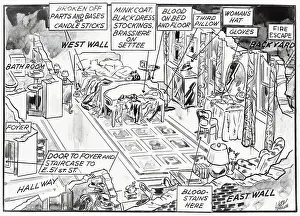 Illustrated Interior of Home of Patricia Lonergan