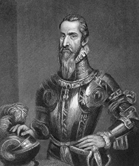 Illustrated Portrait of Duke Don Fernando Alvarez De Toledo