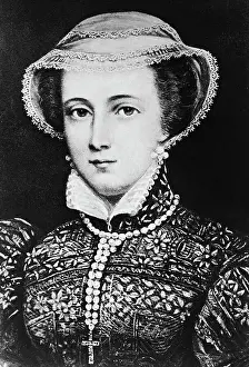 Mary Prints: Illustrated Portrait Of Queen Mary
