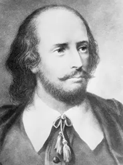 Illustrated Portrait of William Shakespeare