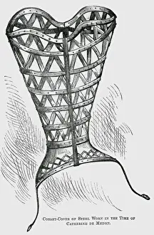 Corset Prints: Illustration of a 16th-Century Steel Corset