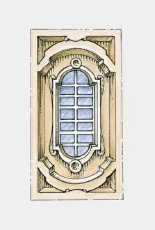 Images Dated 13th October 2009: Illustration of 18th Century rococo window