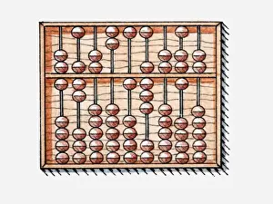 Abacus Prints: Illustration of abacus
