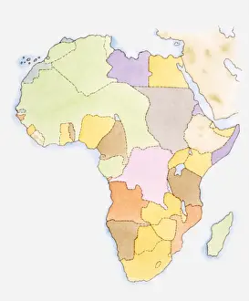 Territory Prints: Illustration of African territories and states