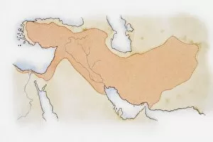 Illustration of Alexander The Greats Empire