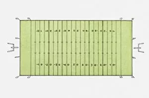 Images Dated 5th May 2010: Illustration of American football pitch