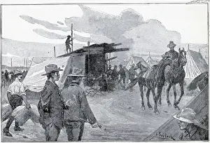Illustration Of American War Camp