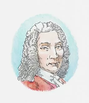 Illustration of Anders Celsius, portrait
