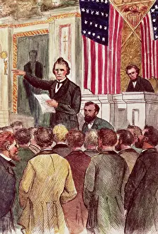 Congress Prints: Illustration of Andrew Johnson Impeachment Trial
