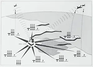 Fort George G Prints: Illustration of Army's Missile Master System