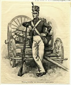 Artillery Prints: Illustration Of Us Artillery Private