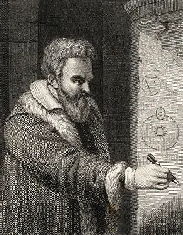 Possibility Prints: Illustration of Astronomer Galileo Galilei