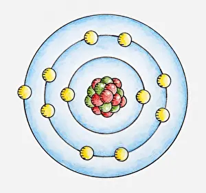Atom Prints: Illustration of atoms