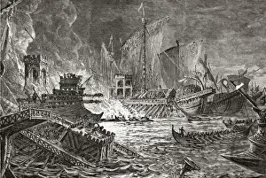 Illustration of the Battle of Actium