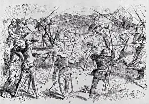 Opposites Prints: Illustration of the Battle of Crecy