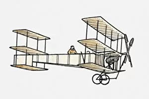 Biplane Gallery: Illustration of a biplane