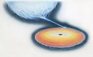 Space Science Gallery: Illustration of black hole