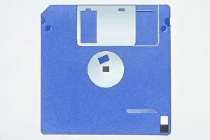 Technology Collection: Illustration, blue diskette