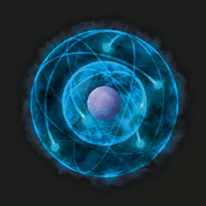 Illustration of Bohr model of the atom