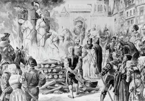 Abuse Prints: Illustration of the Burning of Witches