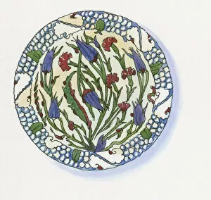 Illustration of ceramic Canakkale plate